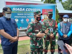 Kasus Covid – 19 Terus Naik, Danrem Lakukan Tinjauan ke Bontang