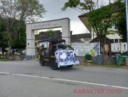 Ambil Bagian dari Wabah Virus Corona, Bapera Disinfektan Beberapa Kelurahan Bontang Baru