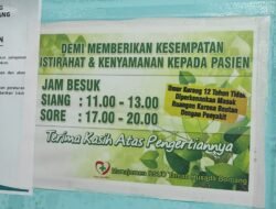 RSUD Taman Husada Tetapkan Jam Besuk Baru, Pengunjung Wajib Patuhi Aturan